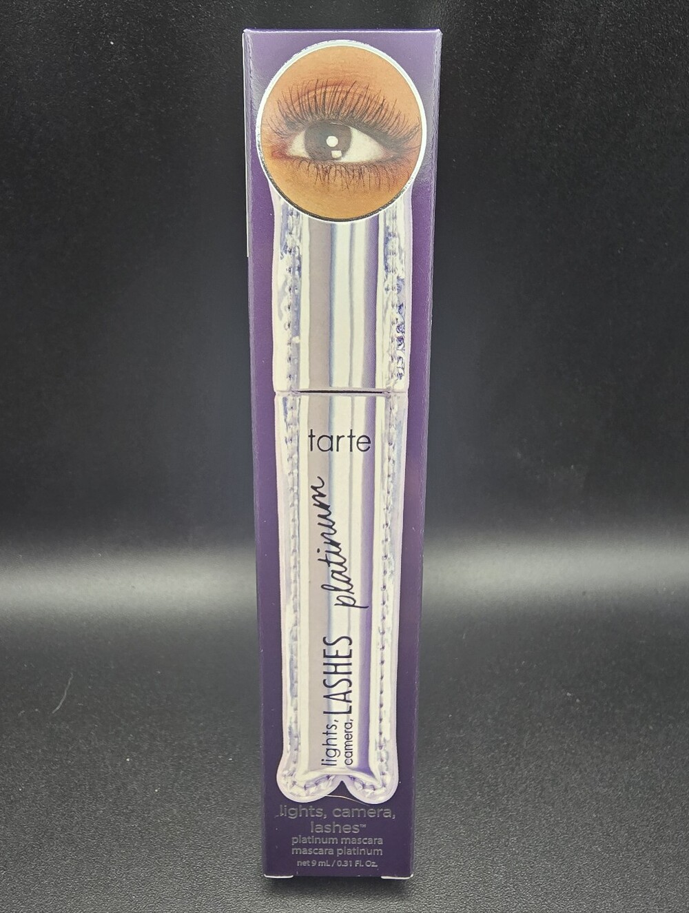 tarte Platinum Mascara in Purple and Silver Packaging